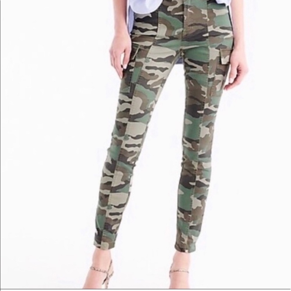 J.Crew camo Skinny fit cargo pants